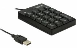 DeLOCK 12481 αριθμητικό πληκτρολόγιο Παγκόσμιος USB Μαύρος [Μαύρο] 