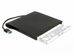 DeLOCK 42603 περίβλημα ODD 13,3 cm [5.25"] SATA III Μαύρος [Μαύρο] 