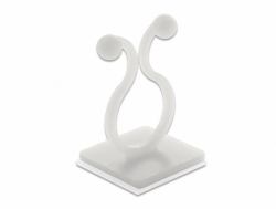 DeLOCK 60175 οργανωτής καλωδίων Cable hook Πάτωμα Διαφανής 10 τεμάχια 
