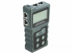 DeLOCK 63110 δοκιμαστής καλωδίων δικτύου Δοκιμαστής καλωδίου συνεστραμμένου ζεύγους Γκρι 