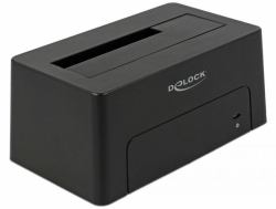 DeLOCK 63958 docking station δίσκων αποθήκευσης USB 3.2 Gen 2 [3.1 Gen 2] Type-C Μαύρος [Μαύρο] 