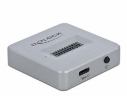 DeLOCK 64000 docking station δίσκων αποθήκευσης Άργυρος 