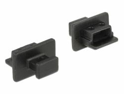 DeLOCK 64011 κάλυμμα πρίζας USB Mini-B Μαύρος [Μαύρο] 10 τεμάχια 