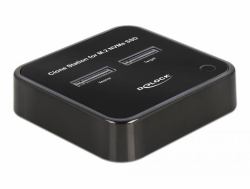 DeLOCK 64177 docking station δίσκων αποθήκευσης USB 3.2 Gen 2 [3.1 Gen 2] Type-C Μαύρος [Μαύρο] 