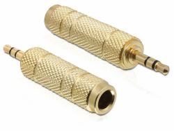 DeLOCK 65360 μετατροπέας καλωδίου 3.5 mm 6.35 mm Χρυσός [Χρυσό] 