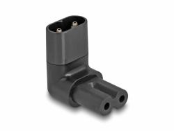 DeLOCK 80470 μετατροπέας καλωδίου IEC 60320 C8 IEC 60320 C7 Μαύρος [Μαύρο] 
