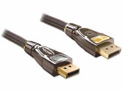 DeLOCK 82771 καλώδιο DisplayPort 2 m Μαύρος [Μαύρο], Καστανός [Καφέ] 