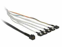 DeLOCK 0.5m, SFF-8643/4 x SATA 7p 0,5 m Πολύχρωμο 
