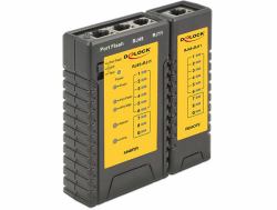 DeLOCK 86407 δοκιμαστής καλωδίων δικτύου Δοκιμαστής καλωδίου συνεστραμμένου ζεύγους Μαύρος [Μαύρο] 