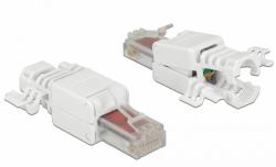 DeLOCK 86416 ενωτικό καλωδίων RJ-45 Λευκός [Άσπρος] 