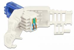 DeLOCK 86417 ενωτικό καλωδίων RJ-45 Μπλε, Λευκός [Άσπρος] 