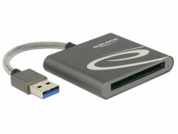 DeLOCK 91525 συσκευή ανάγνωσης καρτών USB 3.2 Gen 1 [3.1 Gen 1] Γκρι 