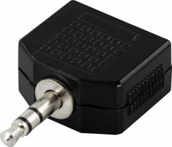 Deltaco AA-2 καλώδιο ήχου 3.5mm Μαύρος [Μαύρο] 