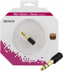 Deltaco AD-1-K καλώδιο ήχου 3.5mm Μαύρος [Μαύρο] 