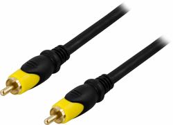 Deltaco MM-103 σύνθετο καλώδιο βίντεο 10 m RCA Μαύρος [Μαύρο] 
