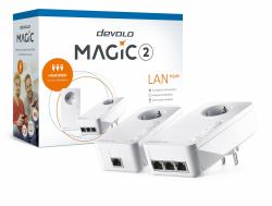 Devolo Magic 2 LAN triple Starter Kit 2400 Mbit/s Σύνδεση Ethernet/LAN Λευκός [Άσπρος] 2 τεμάχια 
