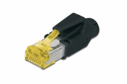 Digitus A-MO6A 8/8 HRS ενωτικό καλωδίων RJ-45 Μαύρος [Μαύρο], Κίτρινο 