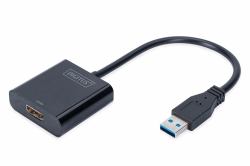 Digitus DA-70841 κάρτα γραφικών USB Μαύρος [Μαύρο] 
