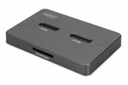 Digitus DA-71546-1 docking station δίσκων αποθήκευσης USB 3.2 Gen 2 [3.1 Gen 2] Type-C Μαύρος [Μαύρο] 