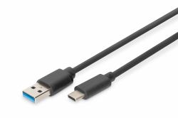 Digitus DB-300136-010-S καλώδιο USB USB 3.2 Gen 1 [3.1 Gen 1] 1 m USB C USB A 5 Gbit/s Μαύρος [Μαύρο] 