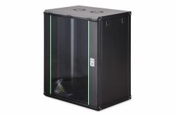 Digitus DN-19 16-U-EC-SW ράφι για εξυπηρετητές 16U Επίτοιχο ράφι Μαύρος [Μαύρο] 