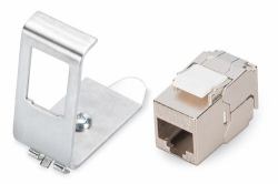 Digitus DIN-RAIL ADAPTER 1PORT +1X KEYM - 1X DN-93615-S KEYSTONE MODUL