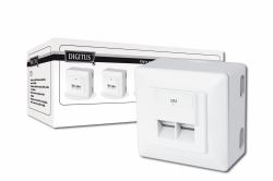 Digitus CAT 6, Cl. E ρευματοδότης RJ-45 Λευκός [Άσπρος] 