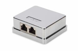 Digitus DN-93713 κουτί εξόδου RJ-45 Άργυρος 
