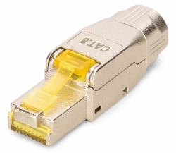 Digitus DN-93838 ενωτικό καλωδίων RJ-45 Άργυρος, Κίτρινο 