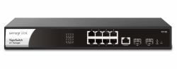DrayTek P2100 Διαχειρίσιμος L2+/L3 Gigabit Ethernet [10/100/1000] PoE τροφοδοτικού 1U Μαύρος [Μαύρο], Άργυρος 