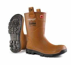 Dunlop Purofort Rigpro Unlined Steel Toe Cap Boot Tan 07