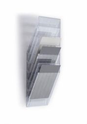 Durable FLEXIBOXX σταντ βιβλίου 6 ράφια Διαφανής 