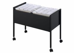Durable 100 Duo κουτί αποθήκευσης αρχείων Ανοξείδωτο ατσάλι Μαύρος [Μαύρο] 