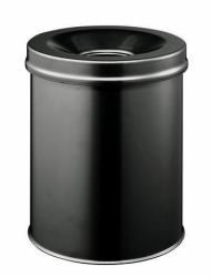 Durable 3305-01 15 L Round Steel Black - Warranty: 12M