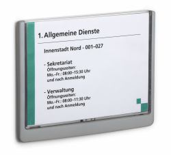 Durable 486637 βάση πινακίδας & περίπτερο πληροφοριών Βάση σήματος A5 Πλαστικός Γραφίτης 