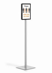 Durable INFO STAND BASIC A4 1 ST 501257 [501257] Σταντ πληροφοριών Μέταλο, Πλαστικός Γκρι 