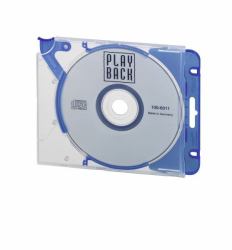 Durable 526906 θήκη οπτικού δίσκου Θήκη DVD 1 δίσκοι Μπλε, Διαφανής 