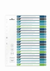 Durable 679727 καρτέλα ευρετηρίου Κενό ευρετήριο καρτελών Πολυπροπυλένιο Πολύχρωμο 