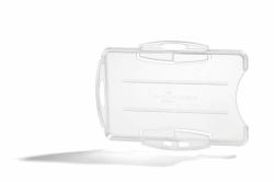 Durable Dual Security Pass Card Holder 54x85mm Clear PK50
