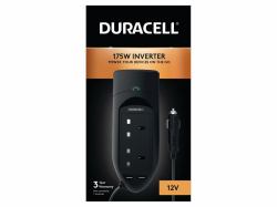 Duracell DRINV15-UK μετασχηματιστής ισχύος & μετατροπέας Αυτοκίνητο 175 W Μαύρος [Μαύρο] 