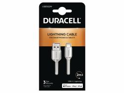 Duracell USB5022W καλώδιο Lightning 2 m Λευκός [Άσπρος] 