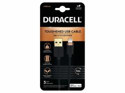 Duracell USB7012A καλώδιο Lightning 1 m Μαύρος [Μαύρο] 