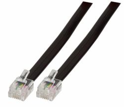 EFB Elektronik K2404SW.1 καλώδιο τηλεφωνίας 1 m Μαύρος [Μαύρο] 