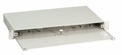 EFB Elektronik Spleißbox ausziehbar 1HE ohne Frontblende, unbestückt, grau 