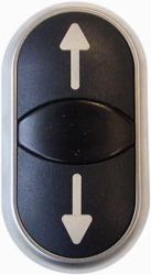 Eaton M22-Ddl-S-X7/X7 Push-Button - Panel Black, Chrome - Warranty: 12M
