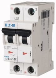 Eaton FAZ-C3/2-DC διακόπτης κυκλώματος Μικρος αυτόματος διακόπτης Τύπος C 