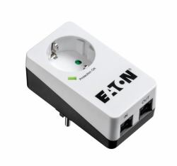 Eaton PB1TD προστατευτικό μεταβολής τάσης Μαύρος [Μαύρο], Λευκός [Άσπρος] 1 Έξοδος [οι] εναλλασσόμενου ρεύματος 220 - 250 V 