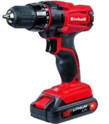 Einhell TC-CD 18-2 Li Δράπανο χειρός Μαύρος [Μαύρο], Κόκκινο Ιόντων- λιθίου [ Li - Ion ] 1,5 Ah 1,37 kg 