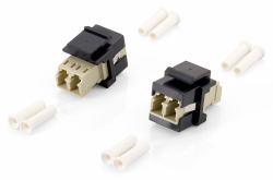 Equip 125570 προσαρμογέας οπτικών ινών LC/LC 8 τεμάχια Μπεζ, Μαύρος [Μαύρο] 