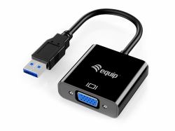 Equip 133384 κάρτα γραφικών USB 1920 x 1080 εικονοστοιχεία Μαύρος [Μαύρο] 